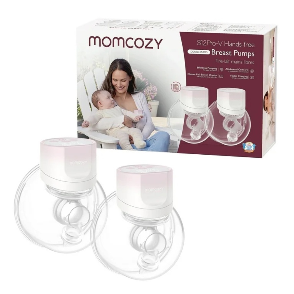 Momcozy S12Pro-V Hands-free Breast Pumps - White